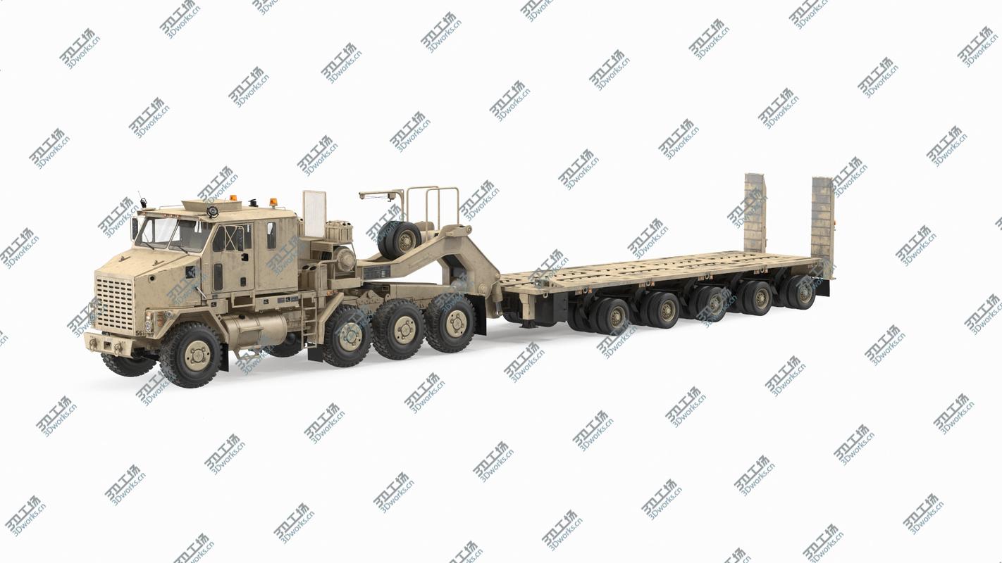 images/goods_img/2021040163/3D Desert Camouflage Oshkosh M1070 Truck with M1000 Semi-Trailer Dirty/3.jpg